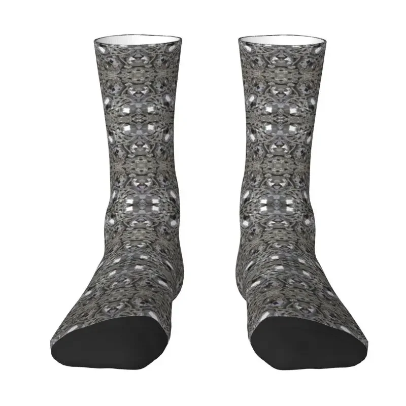 

Trendy Pretty Rhinestone Men's Crew Socks Unisex Novelty Diamonds Jewelry Spring Summer Autumn Winter Dress Socks