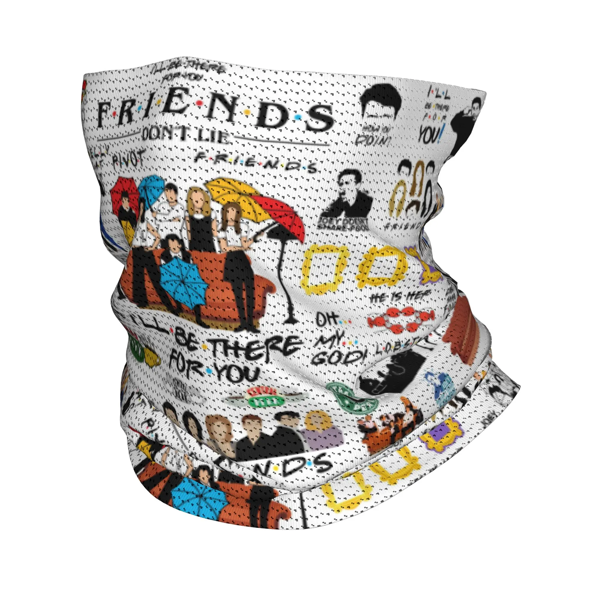 

Забавная бандана-коллаж с персонажами из сериала «Друзья», защита от УФ-излучения, шарф-маска для лица, головной убор для мужчин и женщин, тубус-балаклава