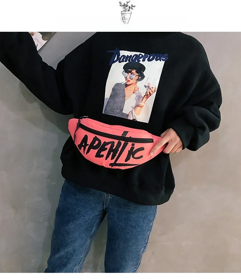 Couples Crossbody Bag Fashionable Outdoor Street Snapshots Unisex Waist Bag Stylish British Style Fitness Chain Handle Soft C...