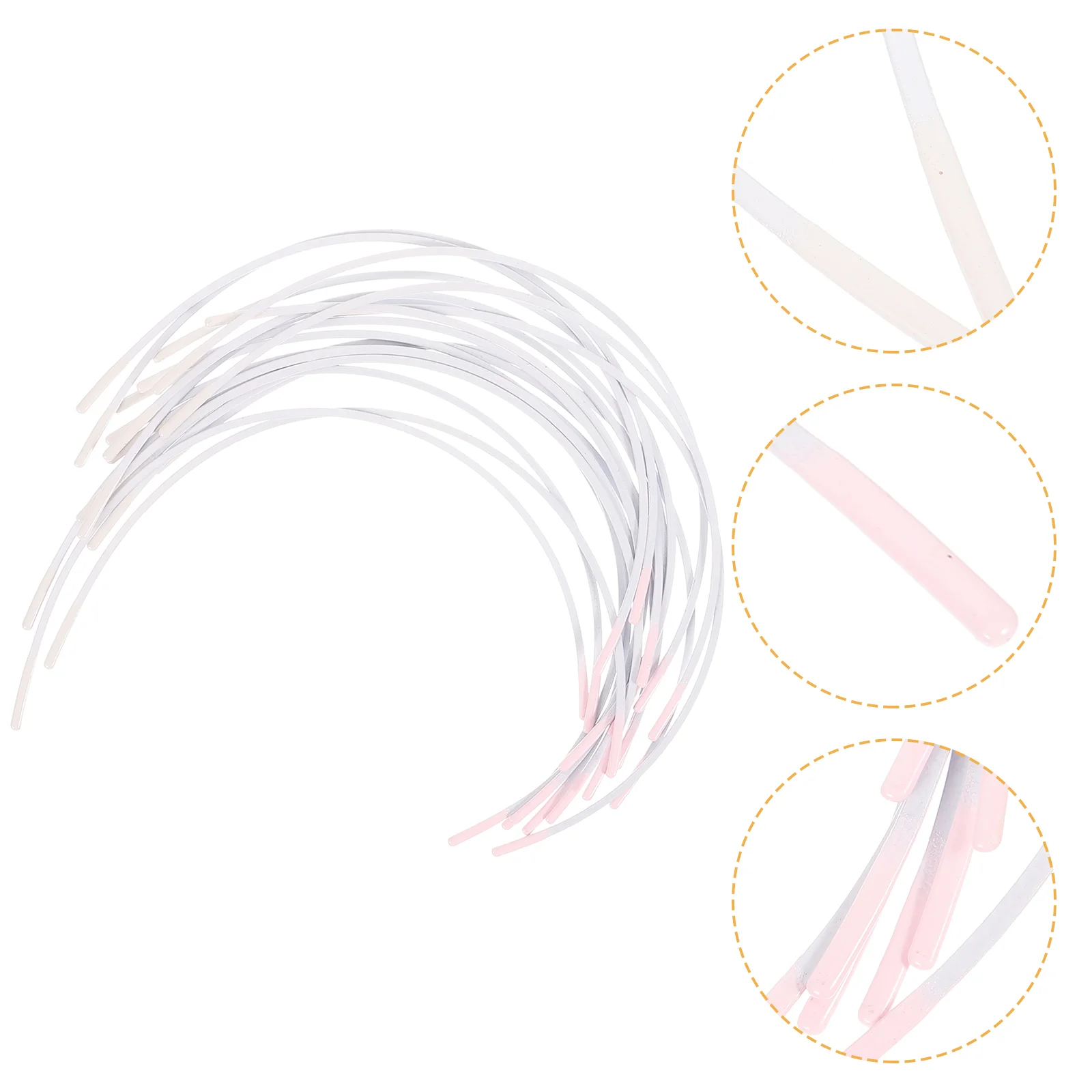 

10 Pairs Women's Athletic Underwear Steel Rings for Bras Stereotypes Underwire Metal Support Replacement