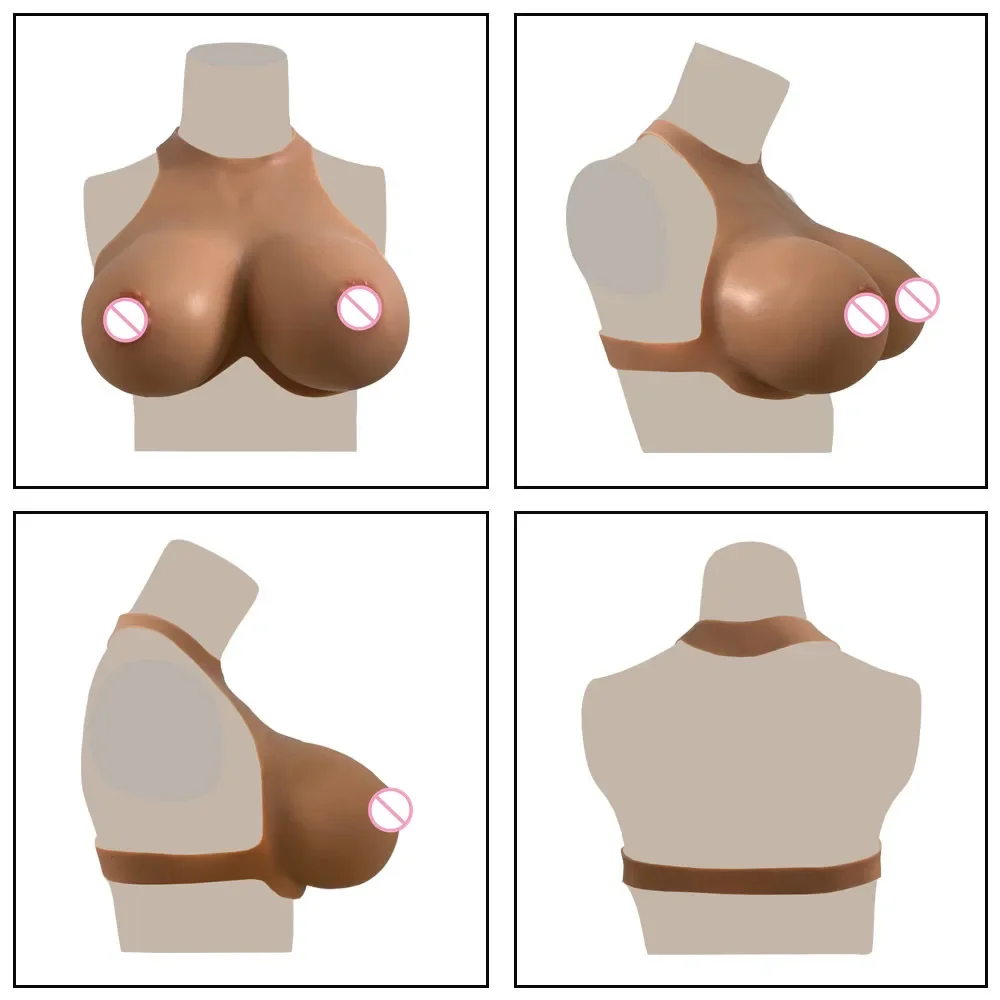 Realistic  Fake Boobs Tits Huge Silicone Breast Form Plate For Shemale Crossdresser Drag Queen Transgender Bust Enlarge