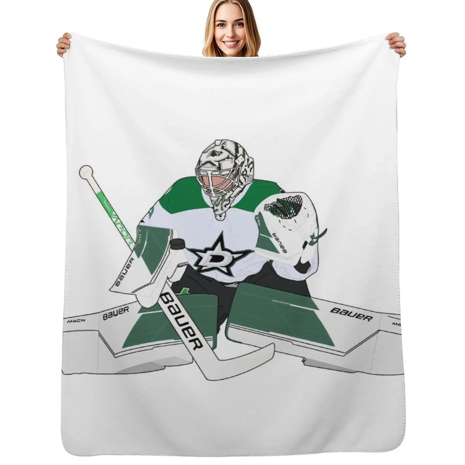 jake oettinger Throw Blanket Stain Resistant Cozy Warm Blanket