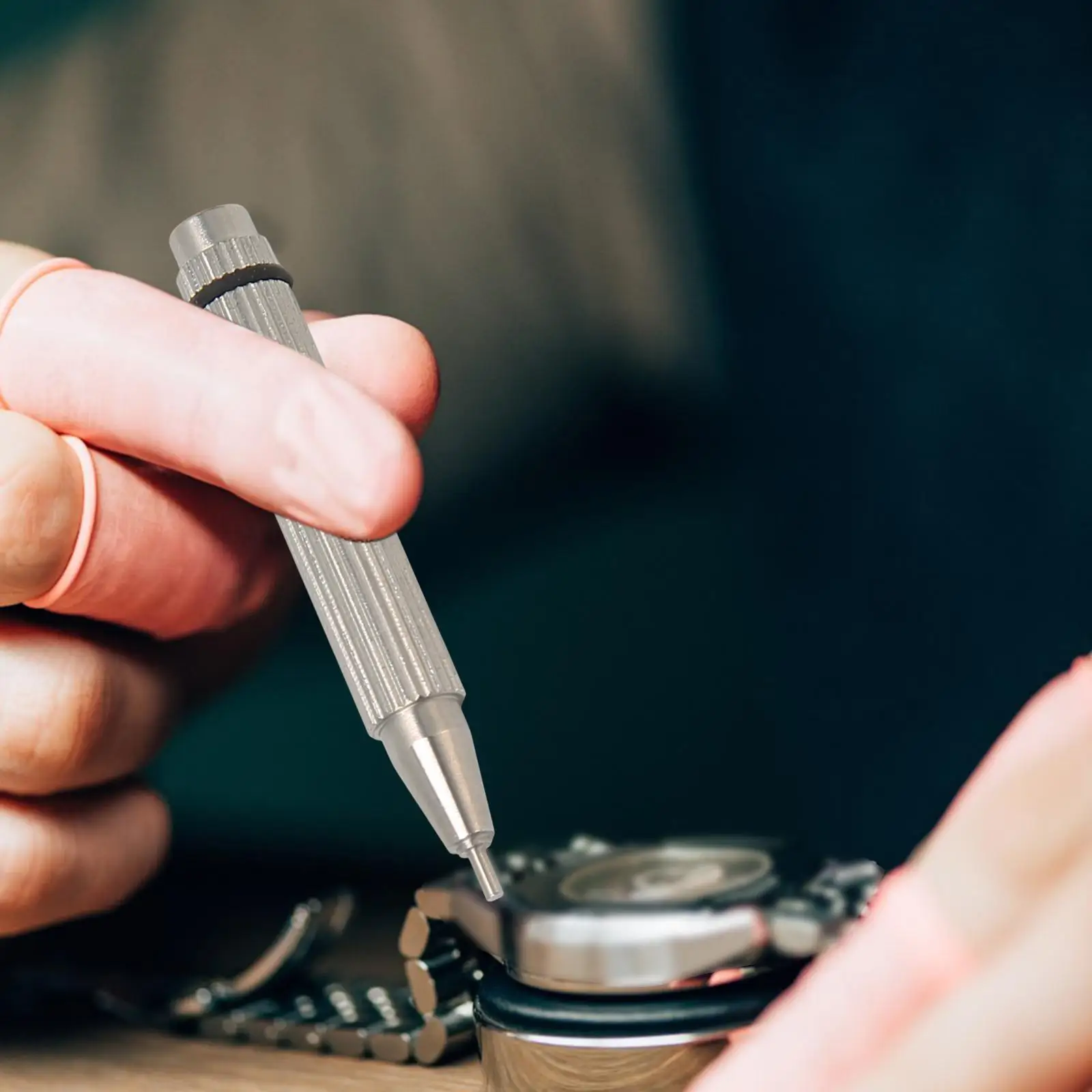 Prensatelas de mano para reloj, herramienta de ajuste de puntero de vástago de reloj, acero de aleación