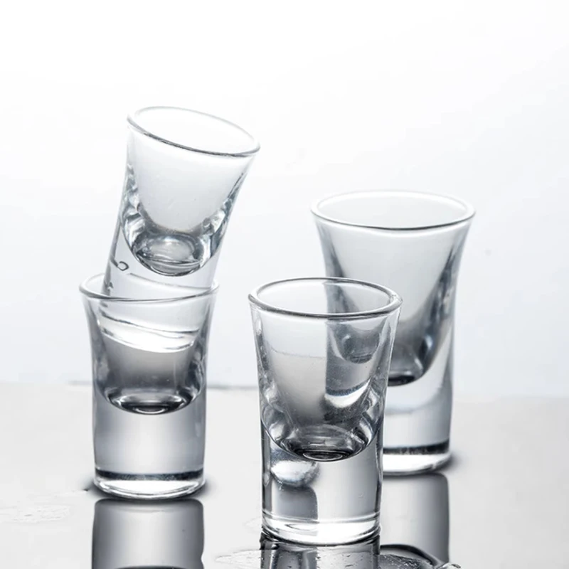 Copa de vino pequeña de 15ml/30ml/50ml, copas de cóctel gruesas de alta gama, taza Baijiu de lujo, tazas Bourbon escocesas, vasos de Bar, cristalería