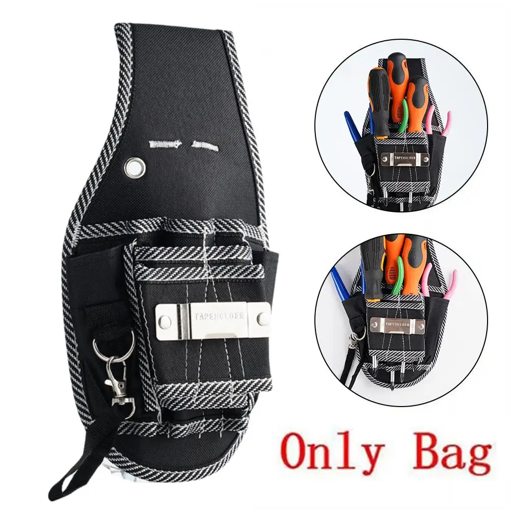 Multifunctional Tool Bag Nylon Fabric Tool Belt Screwdriver Kit Holder Tool Bag Pocket Pouch Bag Electrician Waist Pocket Case