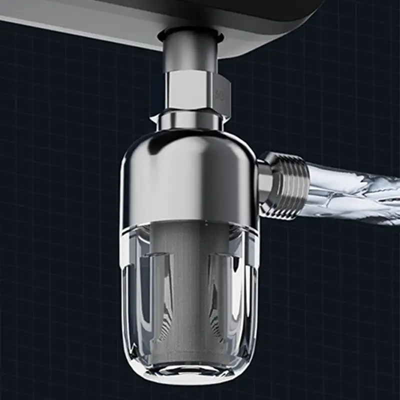

Stainless Steel 40-Micron Whole House Water Filter Household Gas Water Heater Tap Water Filtration Scale Prevention Purifier