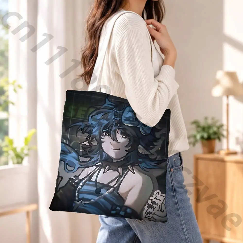 Scene Two Time Reusable Fashionable Backpack Multifunctional Handbag Canvas Shopping Bag