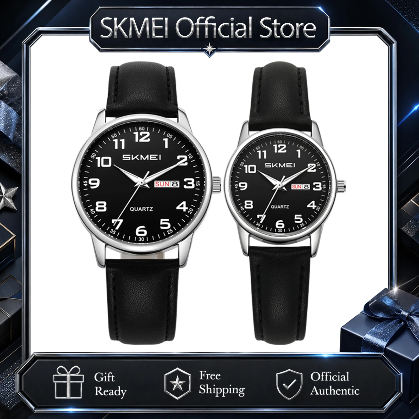 SKMEI Simple Movement Quartz Watches For Men Women Students Date Week Wristwatches Fashion Design Waterproof Watch Reloj Hombre