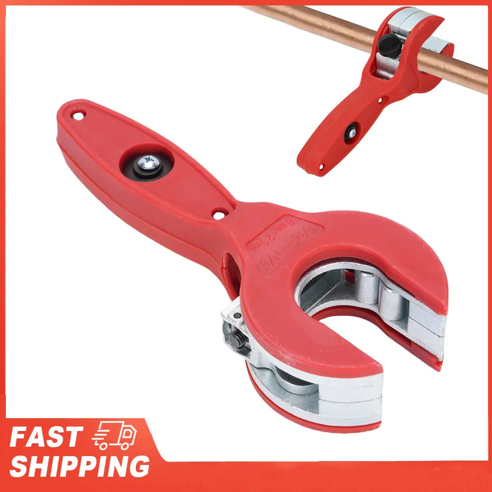 

Компактный резак для труб 2 в 1, портативный инструмент, резак с храповым механизмом 8-29 мм для резки медных труб из ПВХ, мягкого металла