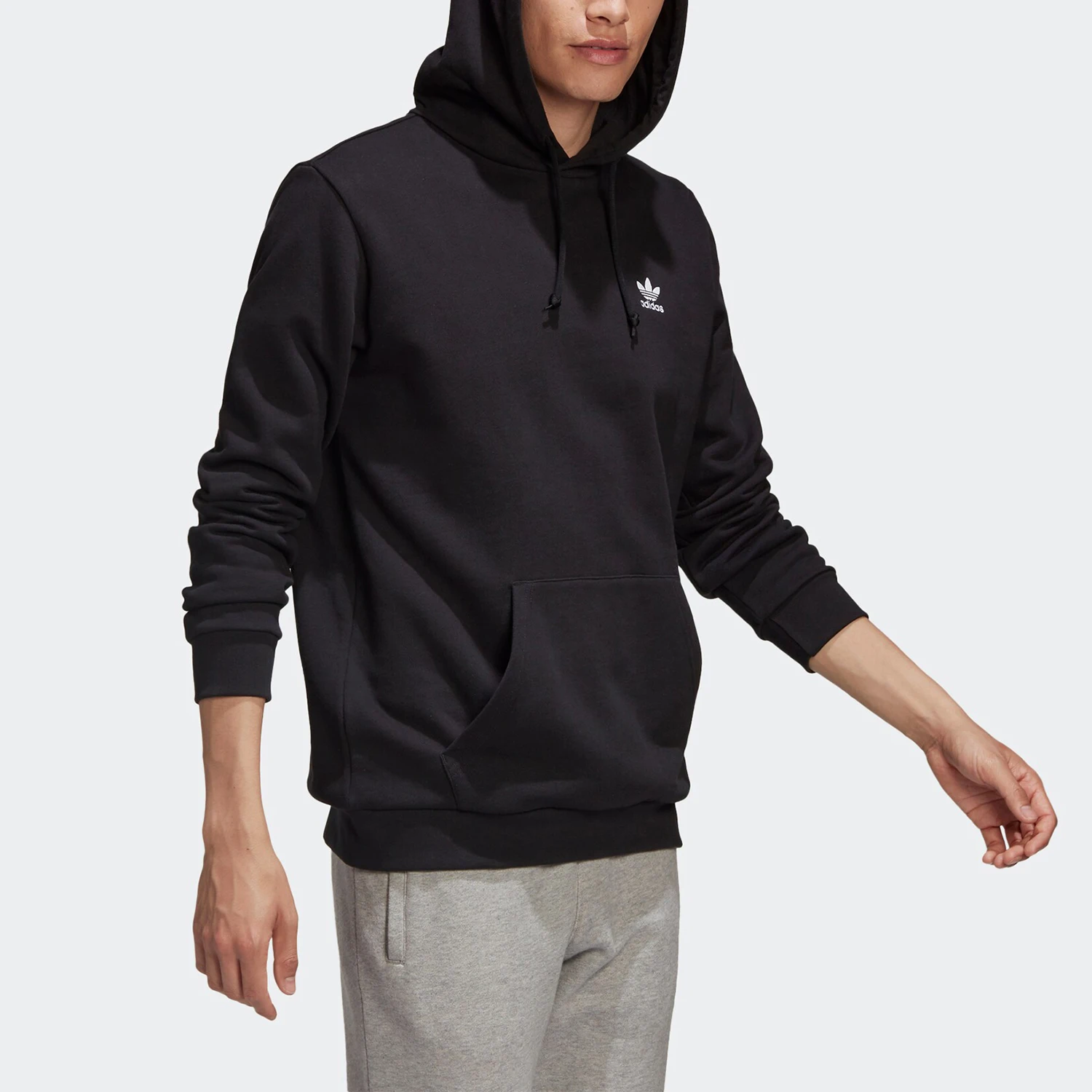 Adidas genuine clover men's loose casual knitted hooded sweatshirt GE0795