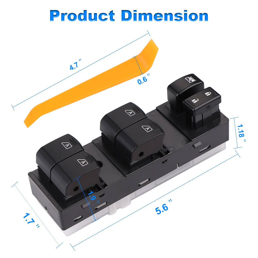 25401-JK42E Window Switch For Nissan Maxima Infiniti G35 G37 G25 Q40 Driver Side Master Power Window Switch OEM 25401-9N00D