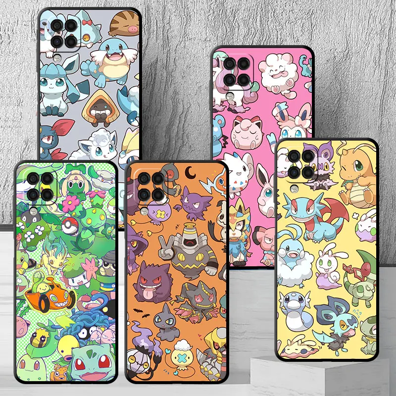 Case For Samsung Galaxy A52 A53 A54 A12 A13 A51 A14 A23 A24 A34 A71 A22 A32 A15 A41 A25 A31 Phone Cover Pokemon Bulbasaur Cute