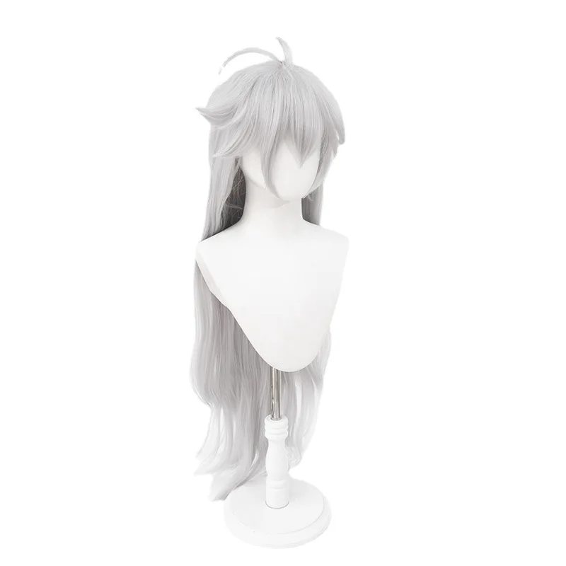 Genshin Impact Razor Cosplay Wig Silver Gray Wolf Boy Styling Halloween Gift