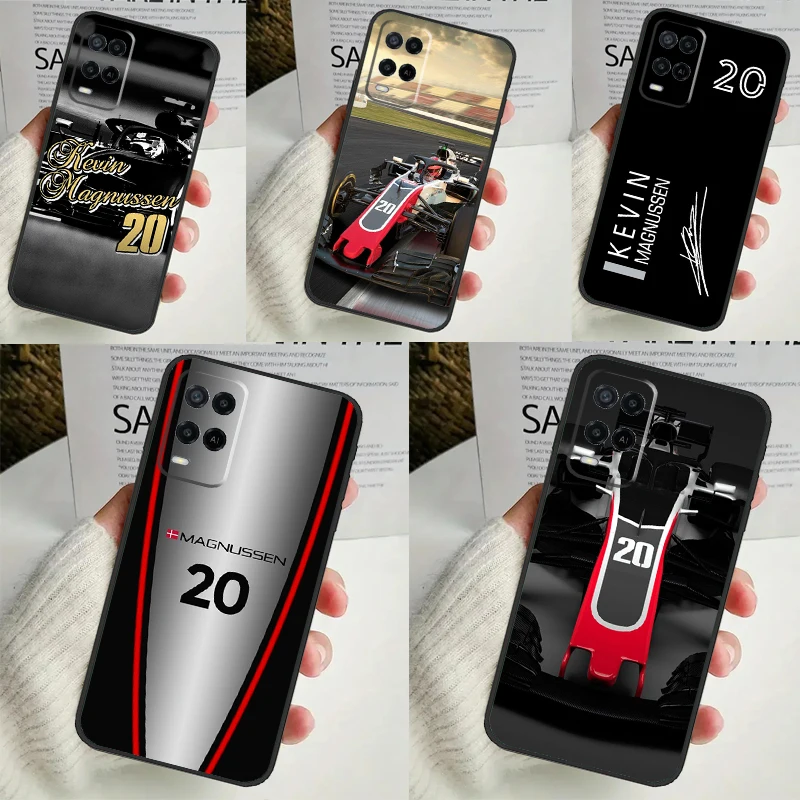 Kevin Magnussen F1 For OPPO A96 A76 A16 A54 A74 A94 A58 A78 A98 A5 A9 A53 A52 A72 A91 A15 A17 A57 A77 A79 Case