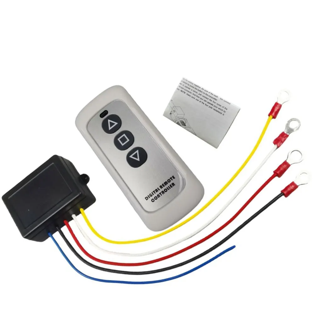 

Wireless Receiver 12V Winch Remote Wireless Operation Long-range Signal Low Power Consumption Long Range Remote Control Switch