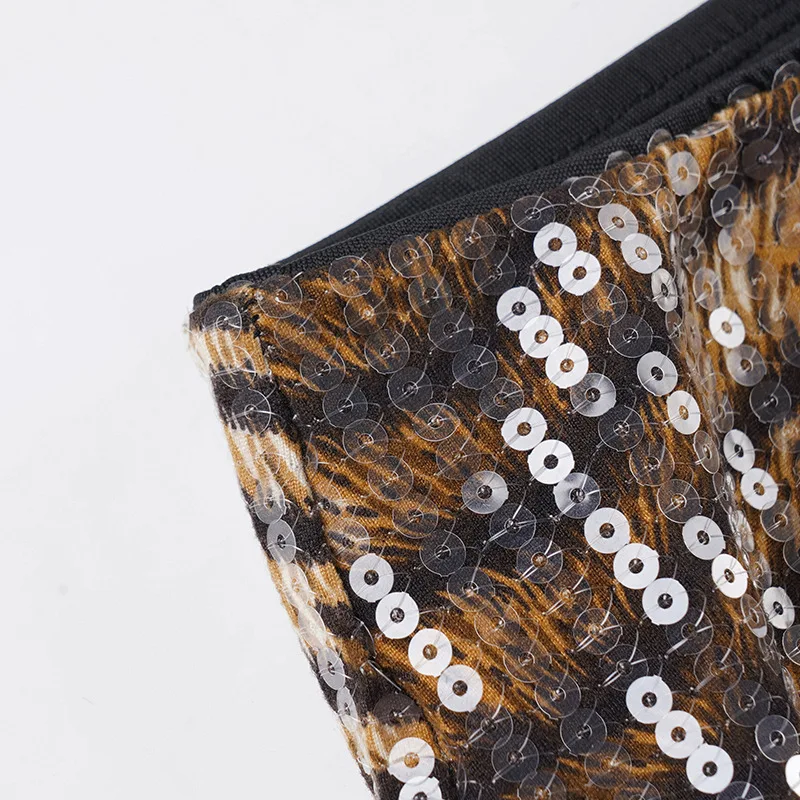 스트리트 하이웨이스트 스팽글 스플라이싱 힙 랩 슬림 스커트 스파이스 걸스 나이트클럽 슬림 미니 스커트