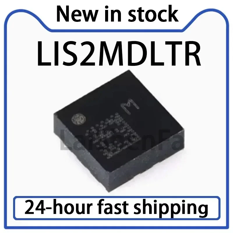 5PCS LIS2MDLTR Packaged LGA-12 3D Magnetic Sensor IC Chip in Stock