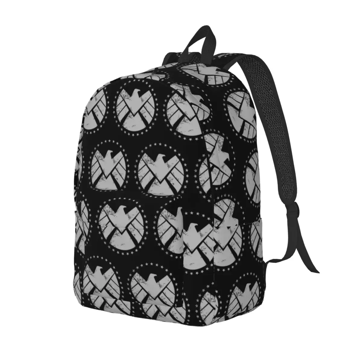 Shield Agent Training Student Backpack School Bag Hiking Travel Daypack for Men Women Fashion Bookbag Shoulder Bags