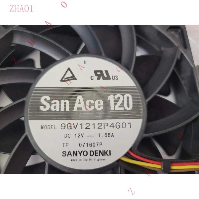Z   2X for Sanyo San Ace 120 Cooling Fan 9GV1212P4G01 120x120x25mm 12V 1.68A 4-Wire 4Pin
