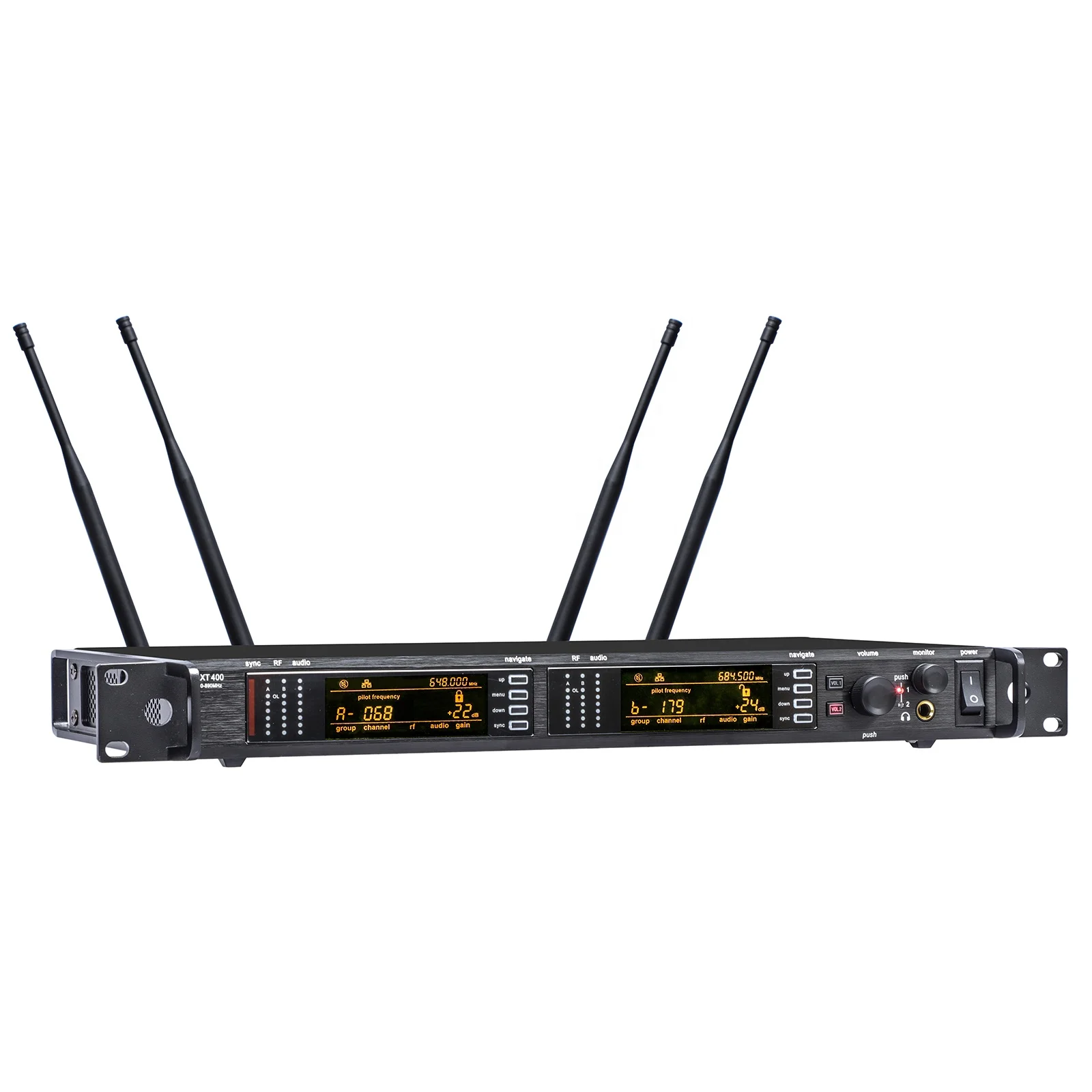 

AXT400 Sure Высококачественный 2-канальный беспроводной UHF-микрофон True Diversity с металлическим портативным устройством для пения на сцене