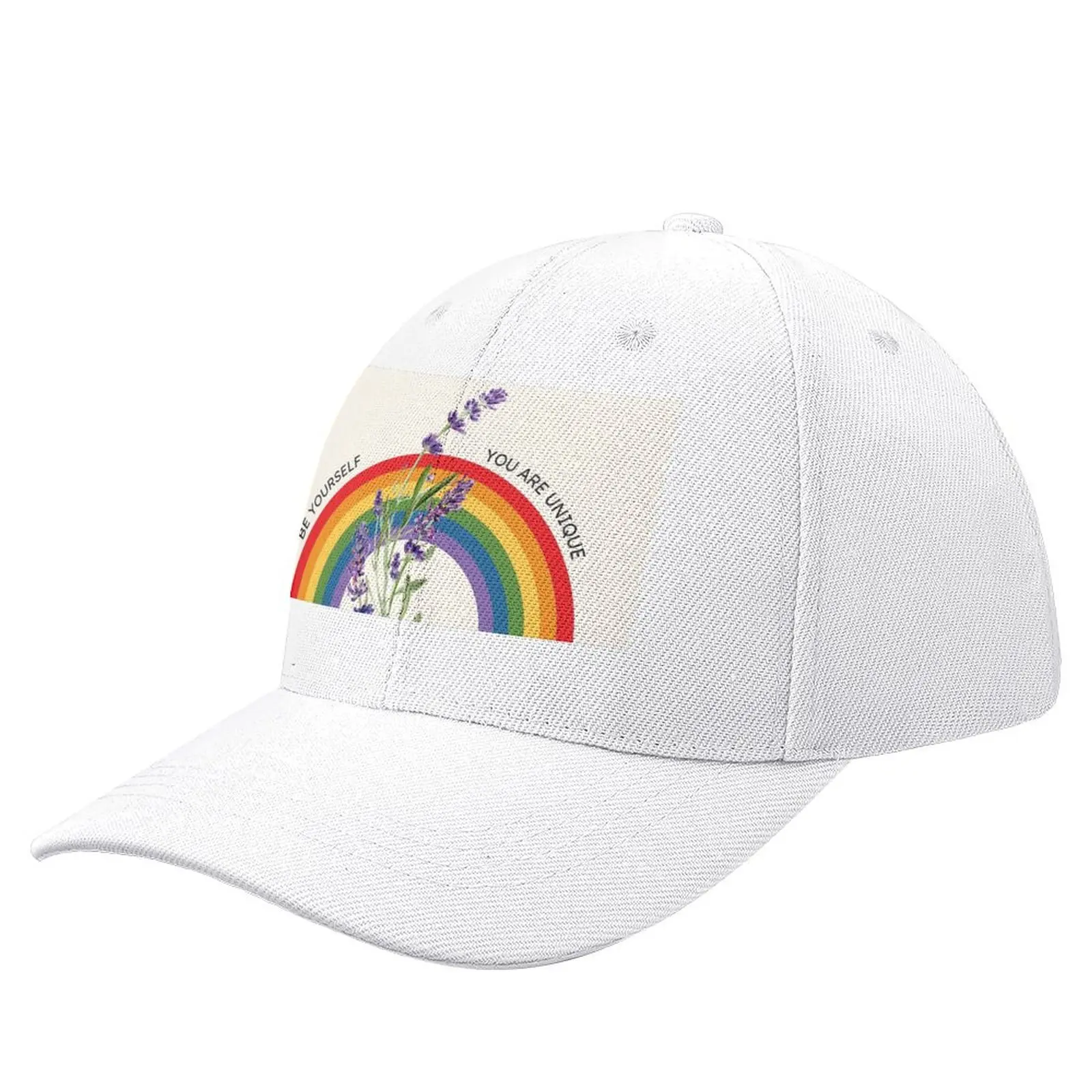 

Lavender Rainbow Pride Baseball Cap Hip Hop Streetwear Hat Man Luxury Hat Baseball Cap Men's Hats Women's