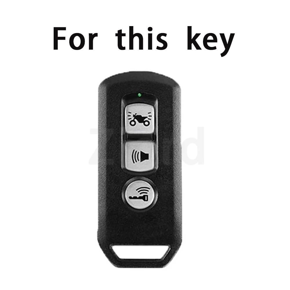 حافظة مفاتيح للتحكم عن بعد للدراجة النارية مكونة من 3 أزرار لهوندا 35111-KOR-V02 غطاء مفتاح بدون مفتاح #2