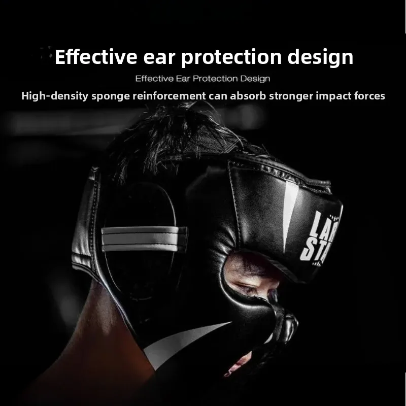 Genuine Bone Blade Series Boxing Head Protector Taekwondo Helmet, Sanda Fighting Training Equipment