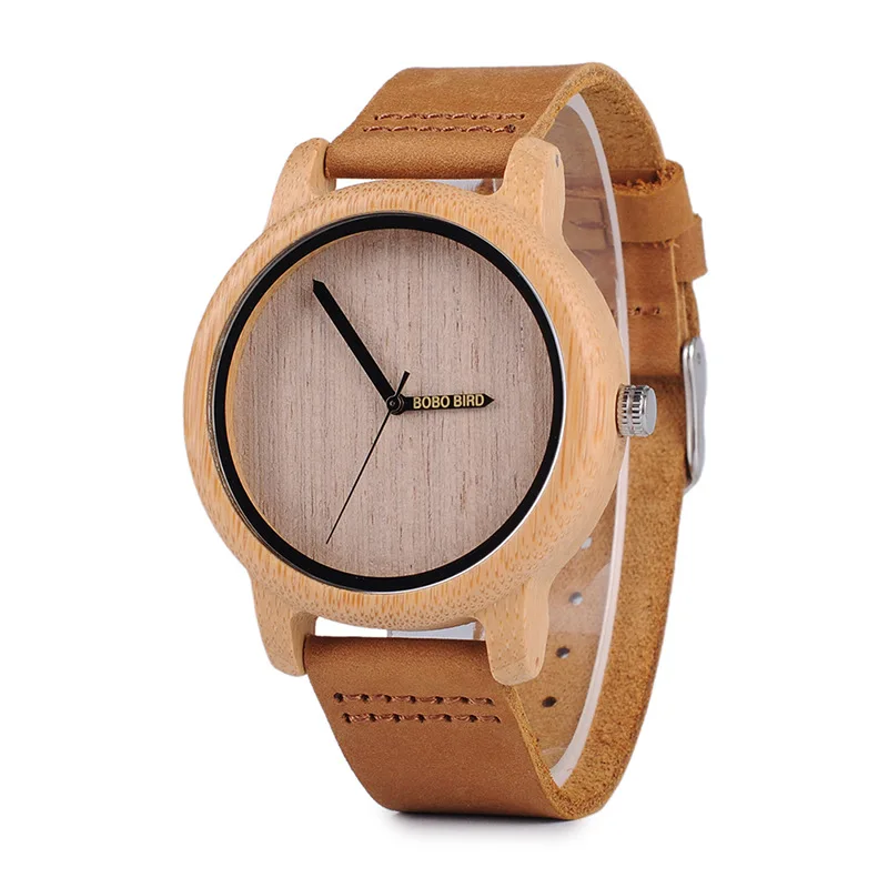BOBOBIRDWooden Watch Couple Watch-Border Hot Selling Dropshipping in StockWood Watch