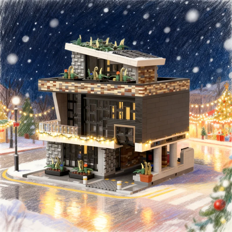 

4019pcs MOC Sesto Elemente Modular Streetscape Model Building Blocks Architecture Toys Christmas Gifts Education Kids Assemble