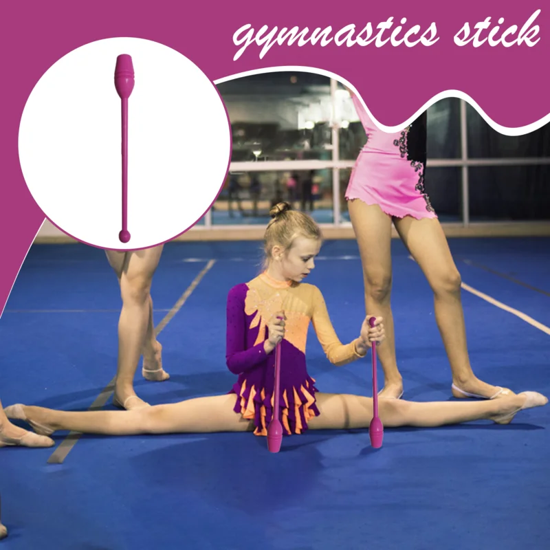 Palo de gimnasia rítmica, palos de colores para competiciones, suministros de entrenamiento multifuncionales, varita de baile artístico para rendimiento