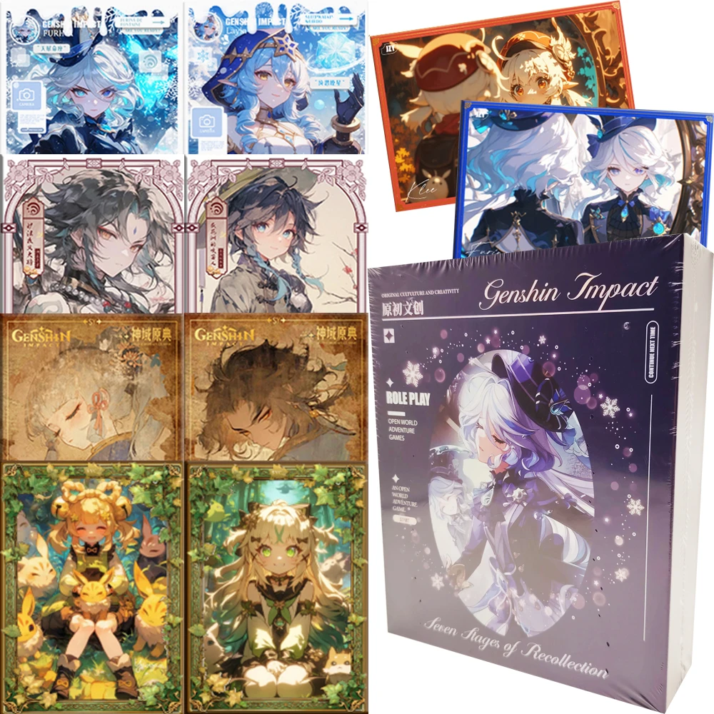 Popular Game IP Genshin Impact Creative Peripheral Collection Cards Limited Edition CD Design Special-shaped Cards Festival Gift