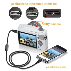 Micro 5p to Lightning Smartphone port OTG cable for iphone 11,12,13,13 Pro,SE,6S,5S,for For Sony/Nikon/Canon Camear,MICRO 5pin
