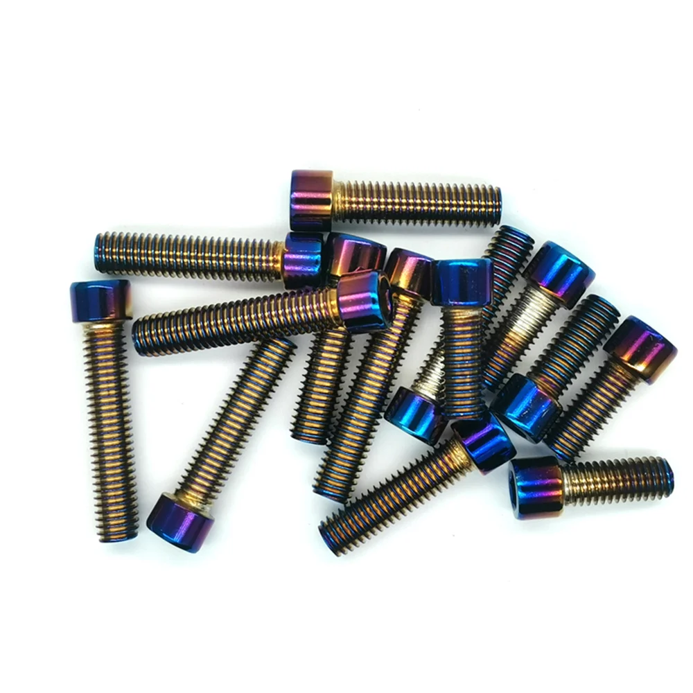 M5 M6 M8 M10 304 Hex Hexagon Socket Screws Alloy Steel Titanium Plating Gold Screw Length