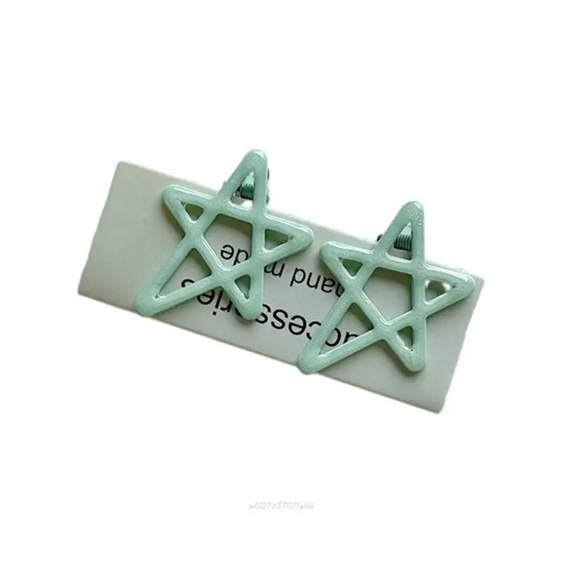 

X5XA полые заколки для волос в форме звезды, женские банты на голову, аксессуары, милые заколки для волос