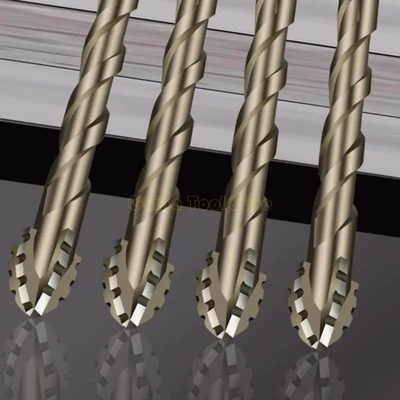 57QF 4/5Pcs Eccentric Twist Drill Bit High Strength Obliqued Head Eccentric Drill Bit