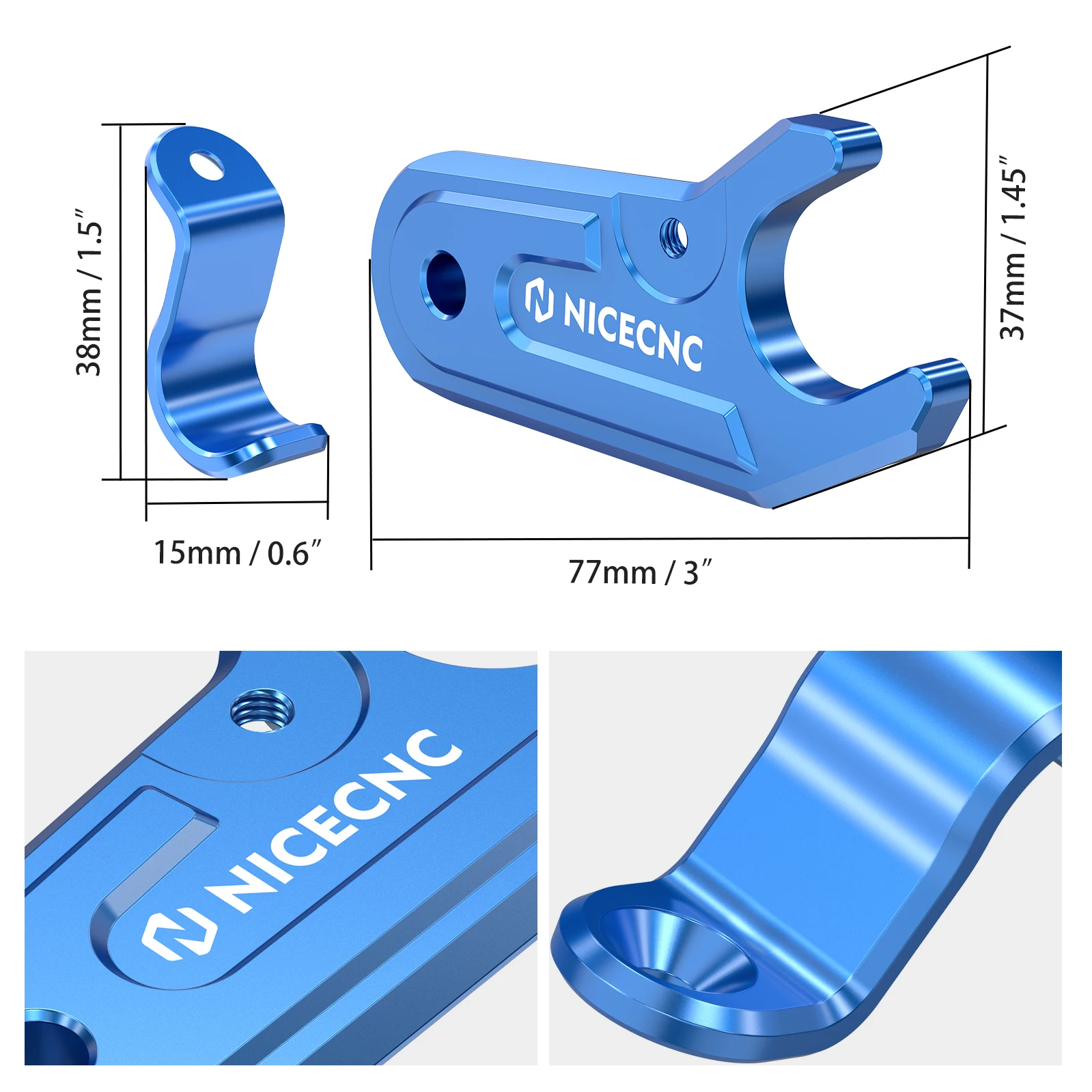 NICECNC YFZ450R Spark Plug Boot Hold Down For Yamaha YFZ450SE YFZ450X 2009-2025 Accessories ATV Bracket Mount Aluminum