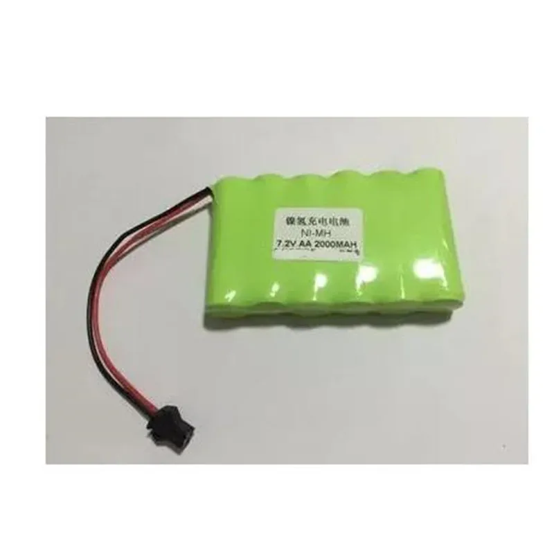 7.2V AA Ni-MH 2000MAh NIMH Rechargeable Battery With SM Connector