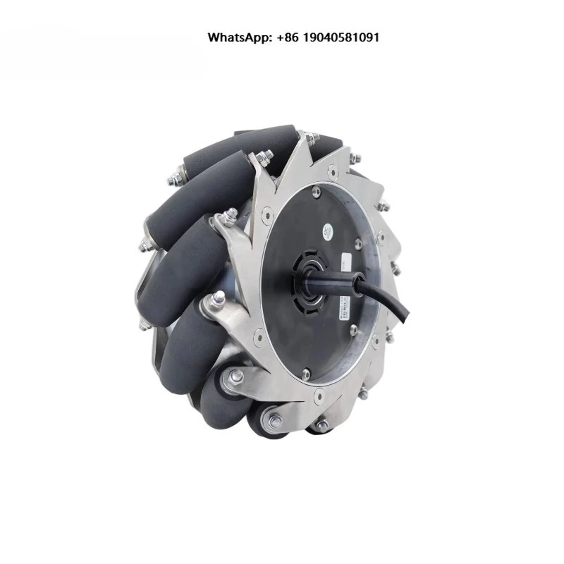 AMPSTech 7 Inch 3.5Nm Servo Hub Motor 24VDC Single Shaft with Encoder for Humanoid Robot AGV AMR