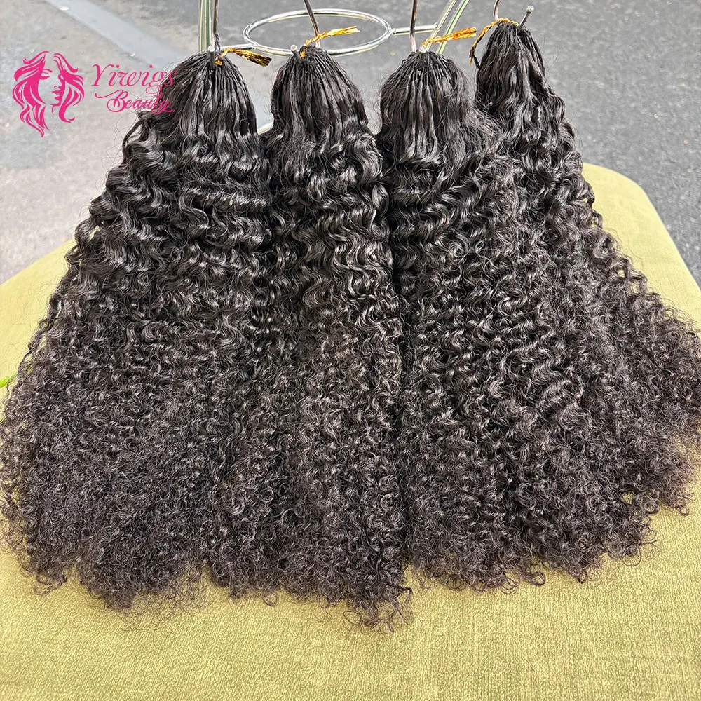 High Grade 4B Afro Kinky Curly Human Hair Invisible Knotless Crochet Braiding Hair Extension for Women 100g/Bundle Soft Silk