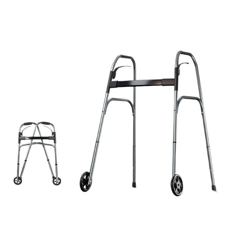 

Walking aid elderly mobility handrail rehabilitation walking assistance anti-fall artifact Large load-bearing foldable