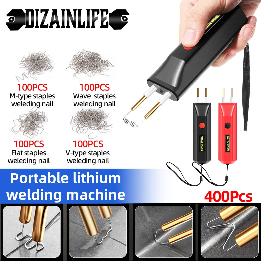 Heat Plastic Welding Kit Bumper Soldering Iron Staples Bumper Repair PVC Repairing Machine Car Tools Kit Stapler Plastic Welder