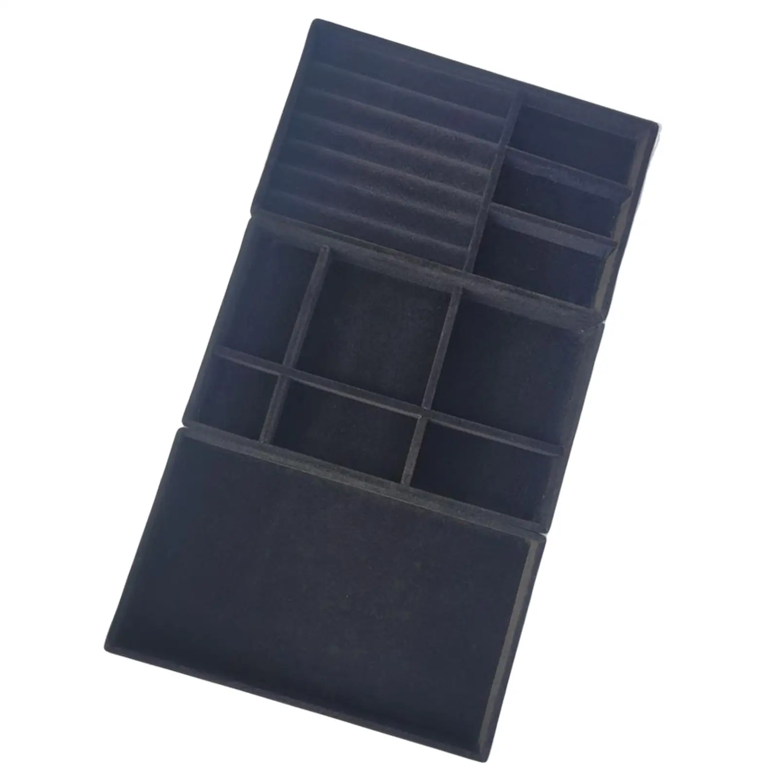 Jewelry Storage Tray Organizer Box for Necklace Bracelet Earring Display with Scratch Proof Flocking Surface