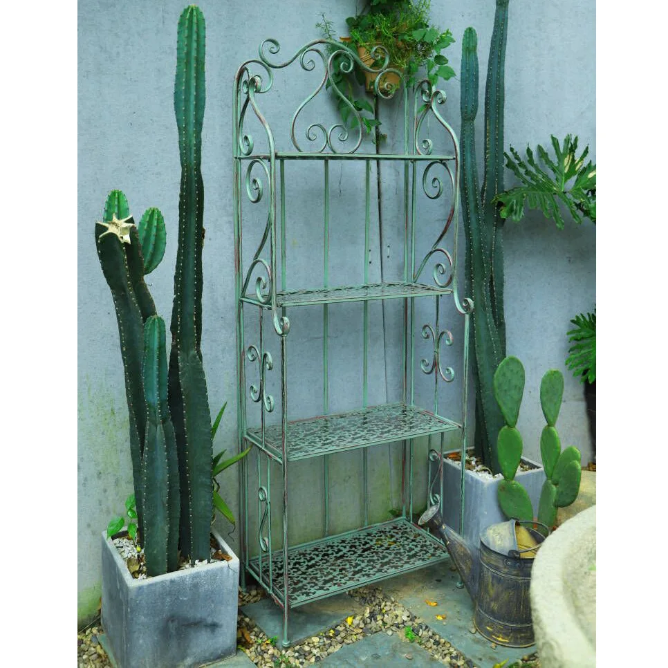 

Modern Mid-Century Modern Plant Stand Rustproof Natural Iron Flower Rack for Home & Garden Decoration Outdoor Application