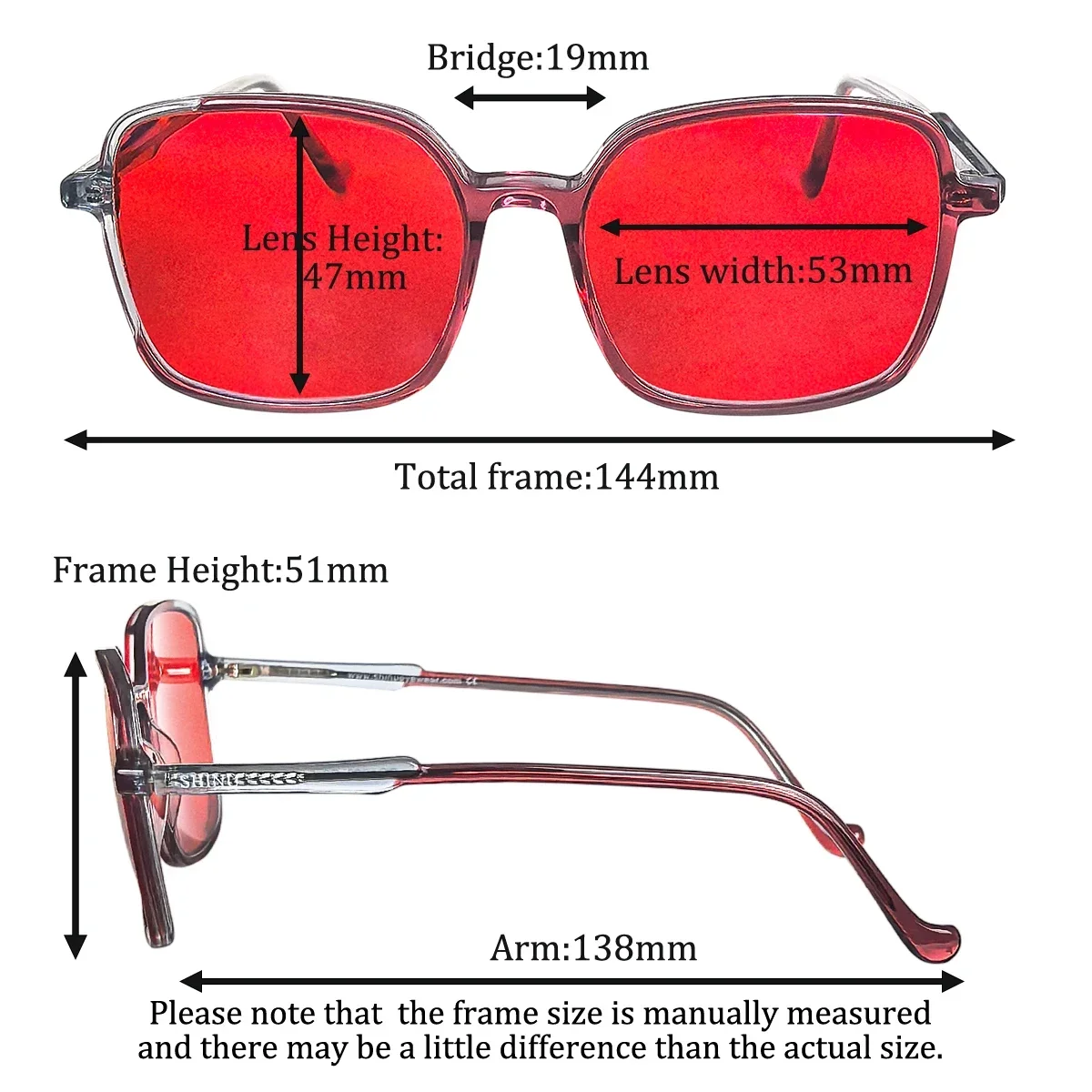 Acetate glasses blue light glasses Orange lenses red lens eyeglasses for gmaing or better sleep Improve Insomnia At Nighttime