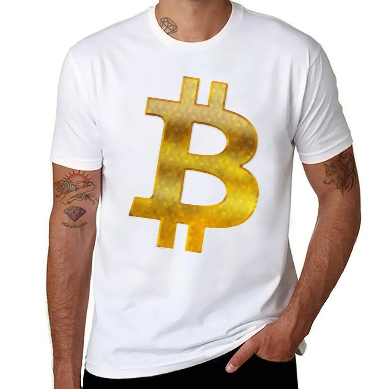 

Bitcoin logo T-Shirt funny t shirts cotton man t shirt luxury T-Shirt