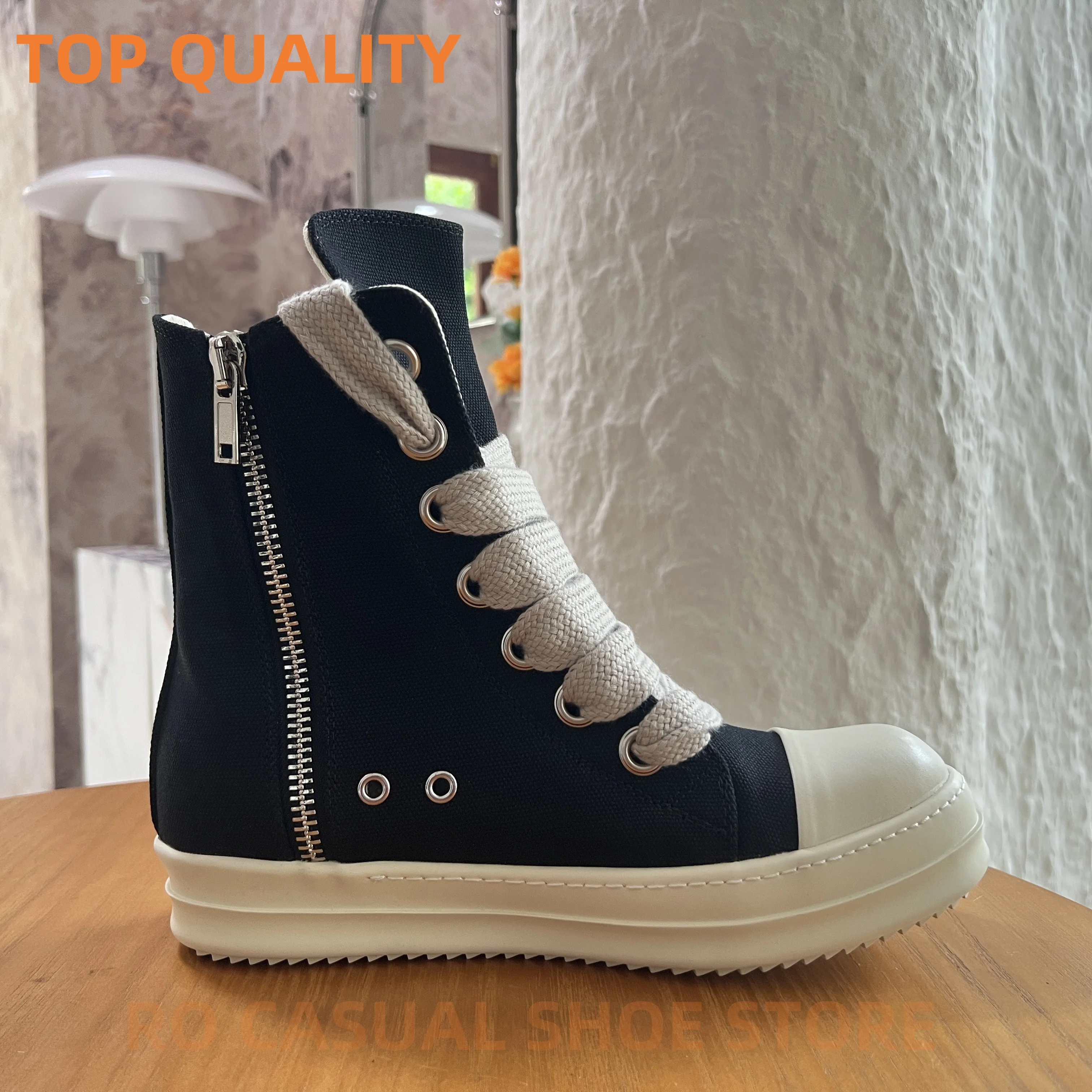 HOTSALE Outdoor Luxury Canvas High Top Quality Men Shoe Jumbo Lace Women Sneaker Fashion Casual Fashion Design boots & Shoes