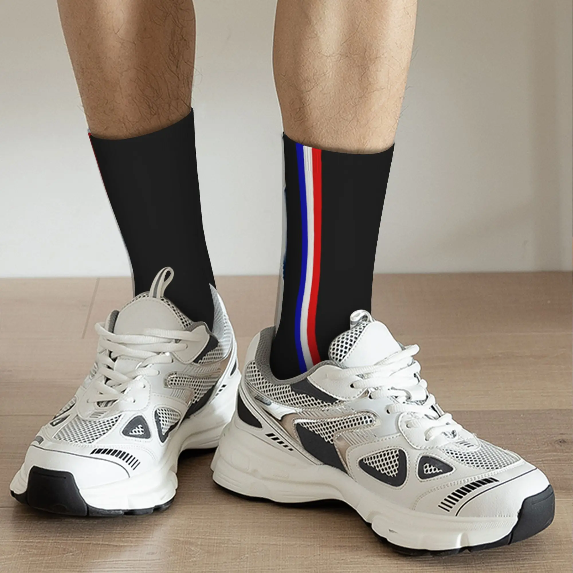 مخصص العلم الفرنسي المشارب اللباس الجوارب الرجال النساء الدافئة مضحك الجدة فرنسا الوطنية طاقم الجوارب