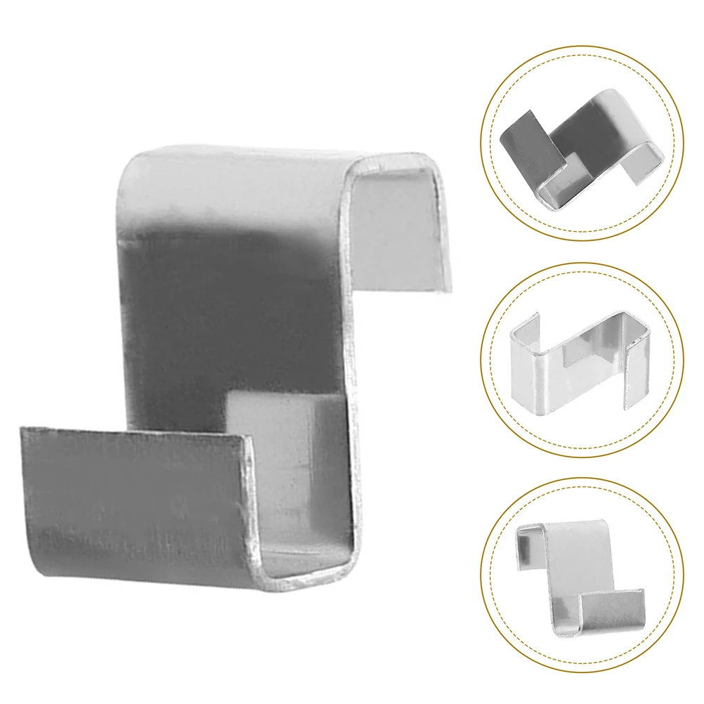 

25pcs Glass Plate Fixing Clip Durable Reusable Silver Garden Clips for Greenhouse Windows Storm Panels Repair Kit Heavy Duty