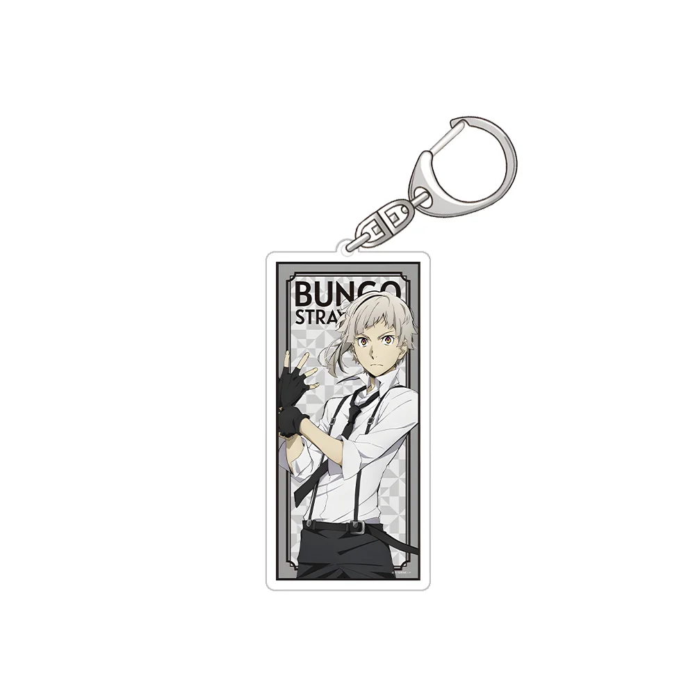 Bungo Stray Dogs Nakajima Atsushi Dazai Osamu Ryunosuke Akutagawa Nakahara Chuuya Official Acrylic Keychain Bag pendant Gifts