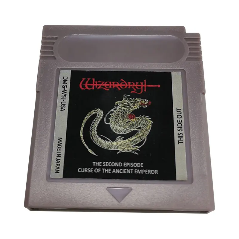 Wizardry Gaiden 2 Kodai koutei 16บิตตลับเกมวิดีโอการ์ดคอนโซลสำหรับซีรีส์ภาษาอังกฤษเวอร์ชั่นภาษาญี่ปุ่น